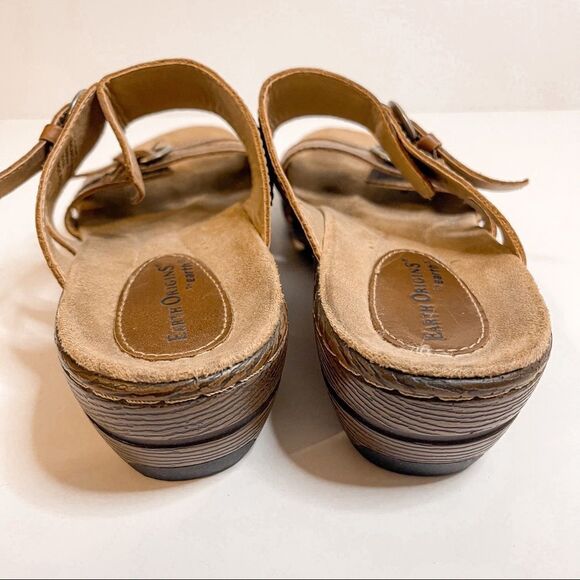 Earth Origins Mariah Double Strap Slip On Tan Sandals Size 8.5 - Picture 3 of 8